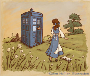 Belle and Doctor Who by Karen Hallion