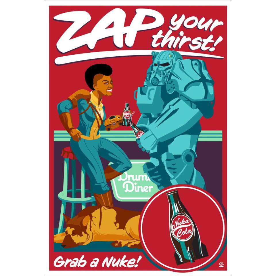 Zap_Your_Thirst_Nuka_Cola_Monkey_Minion_Press