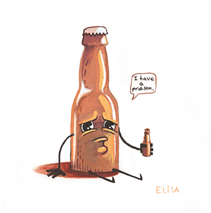 I-have-a-problem-elisa-wikey-art-beer-drinking-beer